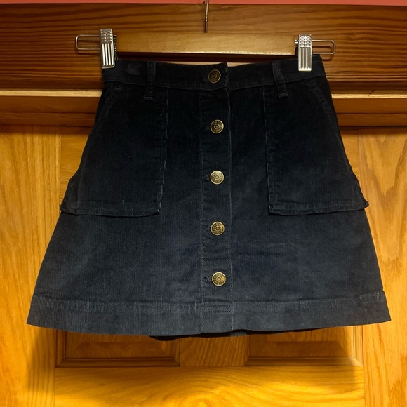 J. Crew Other - J.crew Crewcuts Girls' patch-pocket corduroy skirt New Size 10 Navy